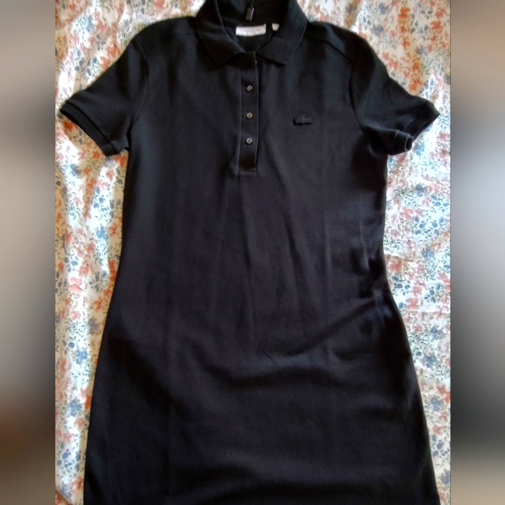 Lacoste Women's Polo Dress (Black) Size 38-S/M NWOT